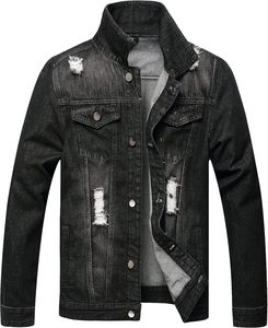 Veste en jean vintage pour homme, 100% coton, séchage rapide, coupe confortable, fermeture à boutons, design moderne et décontracté - Product Image 1