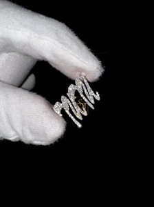 เครื่องประดับเงิน925เย็นสร้อยคอชื่อตัวเองชื่อตัวอักษรตัวเริ่มต้นสั่งทำจี้เพชรธรรมชาติอินเทรนด์ของผู้หญิงและเสน่ห์ - Product Image 5