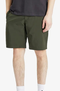 <b>Mens</b> Olive Green Quick Dry <b>Bermuda</b> <b>Shorts</b> Mid Rise Zipper Fly Casual Woven Fabric Solid Color Pockets - Product Image 4