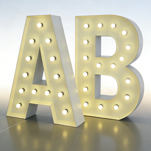 Custom Marquee <strong>Letters</strong> Wedding Decoration Marquee <strong>Letters</strong> 4ft Outdoor <strong>LED</strong> <strong>Letters</strong> Sign for Party Wedding Birthday Bulb Giant - Product Image 4