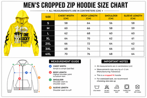 Custom Unisex Winter <b>Cropped</b> <b>Zip</b>-<b>Up</b> <b>Hoodie</b> with Rhinestone Flame Print Breathable Heavyweight Fleece Y2K Streetwear - Product Image 5