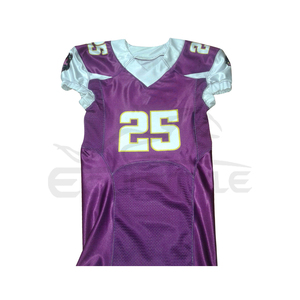 Tenues de football américain à séchage rapide, ensemble maillot col en V et short, lettres imprimées, grandes tailles, fournisseur de vêtements de sport, uniforme athlétique - Product Image 1