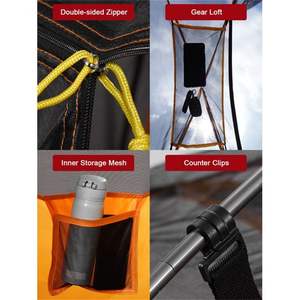 Tenda da Campeggio Leggera per 1 Persona con Impermeabilità PU 5000mm per Campeggio, Viaggi, Escursioni e Picnic - Product Image 4