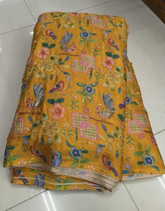 Tissu Chinon Chiffon à motifs imprimés, élégant, brodé de motifs floraux, matière transparente pour robes Lehenga, robes de soirée, etc. - Product Image 4