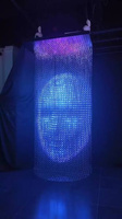 Luces de Proyección LED 3D en Forma de Cubo DMX512, Direccionables, 4096 Píxeles, Interactivas, para Espectáculos de Iluminación, Fiestas, Discotecas