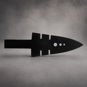 Componente de Punta de Lanza en Forma de Hoja de Acero de Alto Carbono Forjado a Mano, Estilo Antiguo Oscuro, para Coleccionables de Arte - Product Image 2