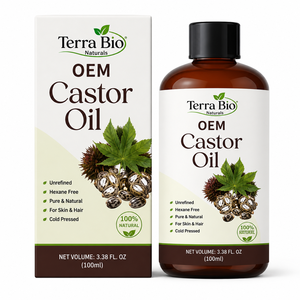 Aceite de ricino natural OEM al por mayor, sin aditivos ni conservantes, aceite de ricino de grado cosmético para piel y cabello, precio de oferta. - Product Image 1