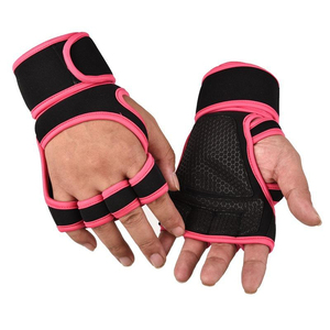 Gants de sport demi-doigts en néoprène avec sangle de poignet réglable pour la musculation, unisexes et de qualité supérieure - Product Image 6