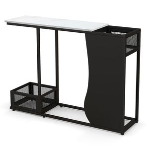 Consolle Tradizionale Versatile Impermeabile da 43,5 Pollici, Facile da Montare, Tavolino Laterale per Divano, Espositore per Cornici e Piante, per Ingresso - Product Image 4