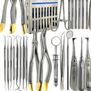 Kit d'instruments chirurgicaux dentaires premium 70 pièces pour extraction, comprenant élévateurs et pinces, en acier inoxydable, manuel, certifié CE - Product Image 2