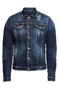Washed Denim <b>Jacket</b> <b>Men's</b> Casual Button Front Lapel Collar <b>Long</b> Sleeve Autumn Streetwear Coat - Product Image 6