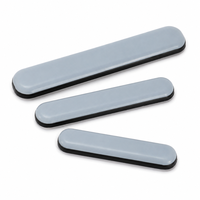 Glissière adhésive longue en PTFE 16x75mm pour pieds de meubles et de tables