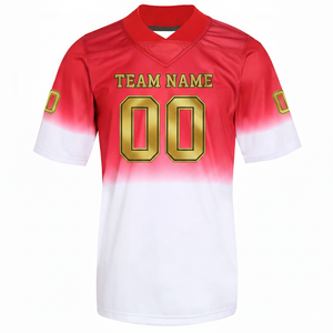 ชุดยูนิฟอร์มอเมริกันฟุตบอล 7V7 สำหรับผู้ใหญ่ แบบสั่งทำพิเศษ เสื้อทีมแบบซับลิเมชั่น ผ้าตาข่ายระบายอากาศ ซับเหงื่อ คุณภาพสูง - Product Image 1