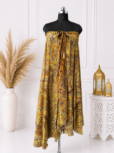 Women's <b>Long</b> Chiffon Wrap <b>Skirt</b> With Paisley Print Lightweight Floral Pattern For Daily Wear All Seasons - Product Image 4