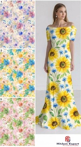Custom Soft Polyester Digital Printed Fabric Manufacturer Lightweight Fashion Textile for Garments Dresses Home Decor - Product Image 6