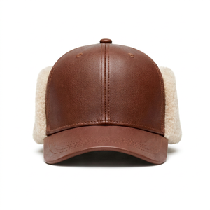 Casquette en cuir pour la conduite et les voyages, design personnalisé, service OEM, séchage rapide, évacuation de l'humidité, activités de plein air, casquette en cuir pour homme et femme adultes - Product Image 1
