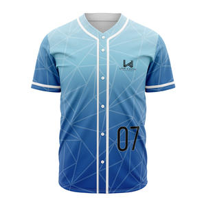 Maillots de baseball personnalisés pour hommes, saison estivale, impression sérigraphique, logo personnalisé, manches courtes, respirants, séchage rapide - Product Image 4