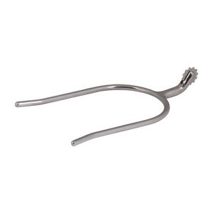 Éperons en argent 2025 rapides tête de boule de cou courbée équitation produits équestres mèches de cheval durables et éperons de fil - Product Image 2