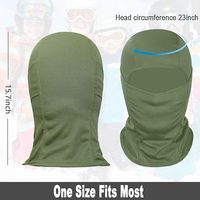 Masque thermique d'hiver en polaire, cagoule respirante en polyester, élastique, coupe-vent, cache-cou pour le ski et le snowboard