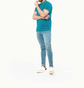 Nouveau polo décontracté uni pour homme, personnalisable avec logo, moderne, en maille, de haute qualité, en promotion - Product Image 6