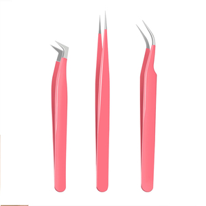 Pinzas de Volumen para Extensión de Pestañas de Acero Inoxidable de Alta Precisión Profesional, Pinzas de Volumen Antiestáticas para Extensión de Pestañas - Product Image 1