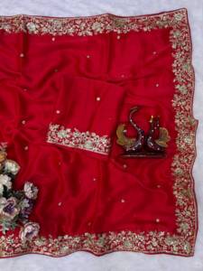 Blusa de Saree para Fiesta Estilo Bollywood, Nueva Colección de Sari de Diseñador para Bodas Indias y Pakistaníes - Product Image 2