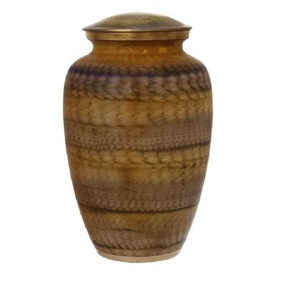 Urnas funerarias de aluminio clásicas de alta calidad para adultos, con cruz, color gris, acabado metálico, para cenizas humanas. - Product Image 2