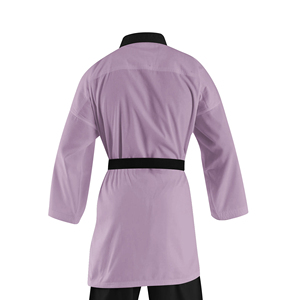 Women's Mixed Martial Arts Uniform Purple Top Black Pants 100% Cotton Breathable Durable Regular Fit <b>Athletic</b> Adult - Product Image 4