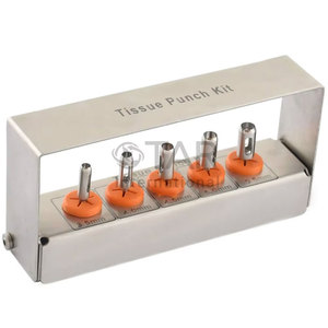 Kit de Punzones Dentales de 5 Piezas con Porta-Burs Gratuito, Instrumentos Médicos de Alta Calidad para Cirugía Oral y Endodoncia - Product Image 1