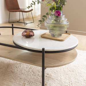 Mesa de centro Vandana Aston Neo de madera de mango - Product Image 6