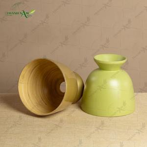 Abat-jour en bambou tissé, abat-jour en bambou de luxe, abat-jour suspendu en bambou naturel fait à la main pour l'éclairage intérieur des hôtels et des maisons - Product Image 6