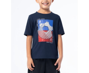 เสื้อยืดคอกลมแขนสั้นพิมพ์ลายกราฟิกสำหรับเด็กผู้ชาย ผ้าฝ้าย 100% 160 GSM รับผลิตตามสั่ง OEM พร้อมสกรีนโลโก้แบรนด์ ขายส่งโดยตรง ไซส์ 4-18 - Product Image 2