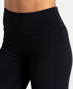 Leggings Negros de Cintura Alta, Ligeros, Hechos a Medida, Tejido Sin Costuras, Transpirables, Sólidos, para Mujer, Tallas Grandes, Ropa Casual de Verano - Product Image 4