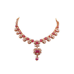 Ensemble collier et boucles d'oreilles pour femmes en argent pur |   Gajaah Bijoux de créateur en argent sterling 925 Nouvelle collection - Product Image 3