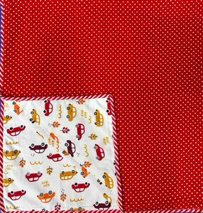 Beautiful Triangle Check Pattern And Small <b>Red</b> Heart Work Designer 100% Cotton Material Dohar Baby Quilt For Home <b>Bedding</b> Decor - Product Image 6