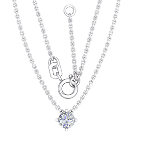 925 Silver Lab Diamond Necklace IGI Certified Ethical Fine Jewelry Manufacturer Wholesale RJC OEM ODM NK705138 - Product Image 1