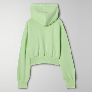 Conjunto de Dos Piezas para Mujer, Sudadera Corta con Capucha y Pantalones Cortos, Ropa Deportiva Informal de Felpa, Corte Holgado - Product Image 4