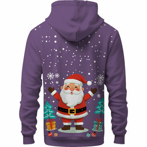 Sudadera unisex con capucha de Papá Noel, suave, para la temporada navideña, disponible en todos los colores. - Product Image 3