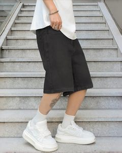 Shorts en jean vintage amples pour hommes, style streetwear, personnalisables, pour l'été – Vente en gros - Product Image 4