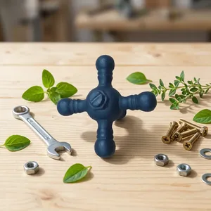Poignées de meuble en fer texturé noir en forme de robinet, accessoires de quincaillerie détachables pour porte, prix le plus bas - Product Image 5