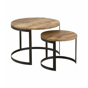 High Quality Urban Style Metal <b>Nesting</b> <b>Table</b> Set with Anti Scratch Wooden Surface for Home Furniture Solutions - Product Image 5