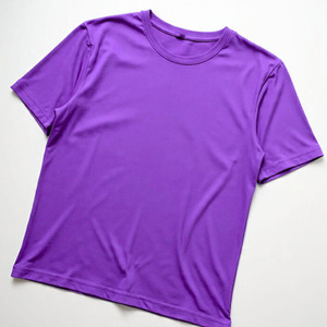 Men T-shirt Short Sleeve Breathable Eco-Friendly Knitted Polyester/Cotton Front O-Neck Printed Solid Blank <b>Design</b> Regular Fit - Product Image 2