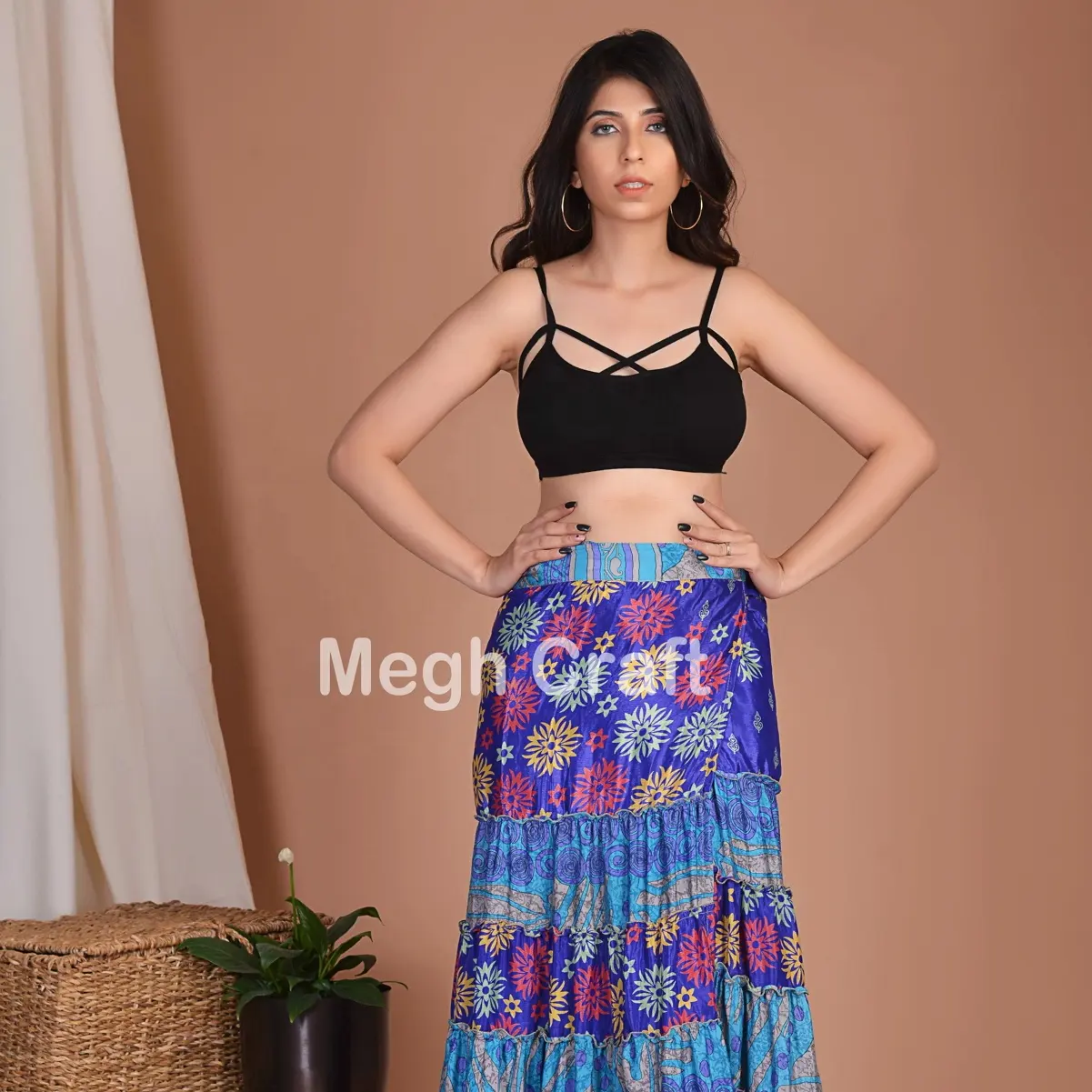 Jupe longue indien pour femme, vêtement de danse du ventre, style gitane, vente en gros, collection 2020