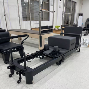 CE fábrica verificada estudio personalizado logotipo crema flexible gimnasio ejercicio camas aluminio Pilates reformador máquina plegable - Product Image 5