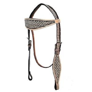 Cabezada Western de Alta Calidad con Riendas de Cuero DD, Decoración Duradera de Metal de Latón y Plata Tallado a Mano para Productos Ecuestres - Product Image 6