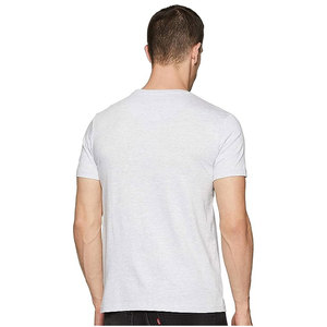 T-shirt à manches courtes pour homme, col rond, coupe classique, en coton tricoté, design à rayures blanches et bleues - Product Image 2