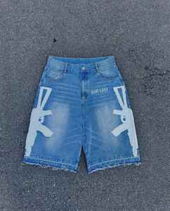 Pantalones Cortos de Mezclilla de Verano de Alta Calidad para Hombre, Jeans Cortos para Hombre, Pantalones Cortos Juveniles, Jeans Holgados, Servicio OEM - Product Image 4