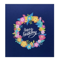 Tarjeta de Felicitación 3D con Flores para Cumpleaños, Diseño Moderno y Multifuncional, Artesanía en Papel, Diseño Personalizado de Vietnam, al Mejor Precio