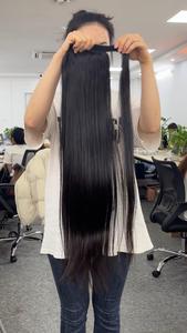 Pas Cher Queue De Cheval Extensions De Cheveux Enrouler Autour De Cheveux Raides Queue De Cheval Extensions De Cheveux Humains Queue De Cheval Usine De Vietnam - Product Image 6