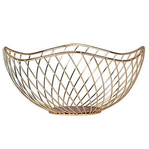 Mnimalistic iron <b>Storage</b> Fruit Basket Vetatable Basket Round Metal <b>Storage</b> <b>Rack</b> with Sleek Design foor home <b>kitchen</b> - Product Image 3